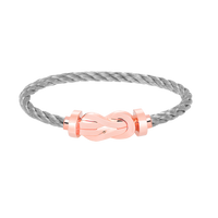 [Luxe jewelry]CHANCE LARGE 8 FIGURE BUCKLE NO DIAMOND BRACELET ROSE GOLD
