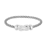 [Luxe jewelry]CHANCE LARGE 8 FIGURE BUCKLE NO DIAMOND BRACELET SILVER