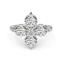 [Luxe jewelry]Four-Leaf Clover Eight-Pointed Star Ring