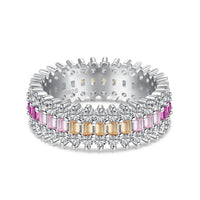 [Luxe jewelry]Ornate Colorful Radiant Cut Daily Ring