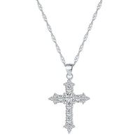 [Luxe jewelry]Delicate Cross Shape Necklace