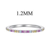 [Luxe jewelry]Ornate Colorful Round Cut Tennis Ring