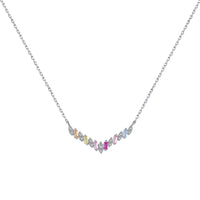[Luxe jewelry]Dazzling Rainbow Necklace