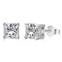 [Luxe jewelry]1.0 Carat Radiant Princess Cut Wedding Earrings