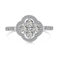 [Luxe jewelry]Four Leaf Clover Flower Design Ring