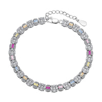 [Luxe jewelry]Dazzling Radiant Multi Cut Daily Bracelet