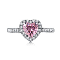 [Luxe jewelry]Eternity Splashy Romantic Heart Shape Lover Ring