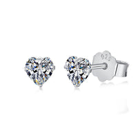 [Luxe jewelry]Sparkling Heart Shaped Simple Earrings