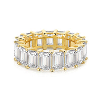 [Luxe jewelry]0.75 Carat Elegant Emerald Cut Tennis Ring
