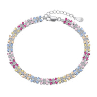 [Luxe jewelry]Radiant Colorful Emerald Cut Party Bracelet