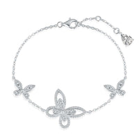 [Luxe jewelry]Delicate Butterfly Pendant Bracelet