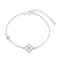 [Luxe jewelry]Delicate Four Leaf Clover Bracelet