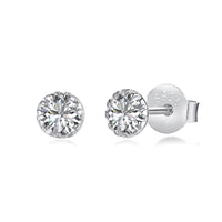 [Luxe jewelry]Sparkling Colorful Round Shape Earrings