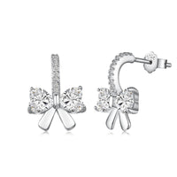 [Luxe jewelry]Exquisite Earrings With Heart-Shaped Bow Design