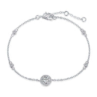 [Luxe jewelry]Dazzling Round Cut Shape Bracelet