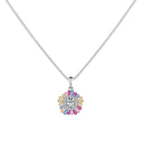 [Luxe jewelry]Charming Flower Colorful Necklace