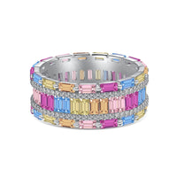 [Luxe jewelry]Dazzling Colorful Radiant Cut Party Ring