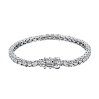 [Luxe jewelry]Luxurious Ornate Round Cut Tennis Bracelet