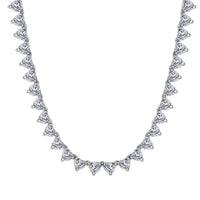 [Luxe jewelry]Ornate Heart Cut Tennis Necklace