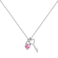 [Luxe jewelry]Unique Heart Shape Key Pendent Necklace