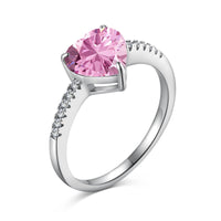 [Luxe jewelry]2.0 Carat Dazzling Lustrous Heart Cut Lover Ring