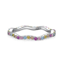 [Luxe jewelry]Dainty Colorful Round Cut Party Ring