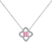 [Luxe jewelry]Exquisite Flower Shape Princess Cut Necklace