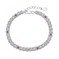 [Luxe jewelry]Delicate Colorful Multi Cut Daily Bracelet