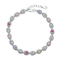 [Luxe jewelry]0.25 Carat Radiant Water Drop Shape Daily Bracelet