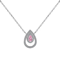 [Luxe jewelry]Sparkling Pear Cut Necklace