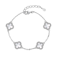 [Luxe jewelry]Four-Leaf Clover Exquisite Bracelet