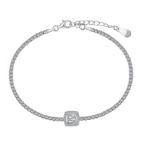 [Luxe jewelry]Luxurious Dazzling Square Shape Banquet Bracelet