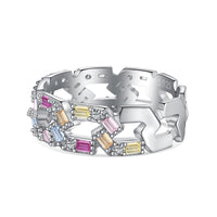 [Luxe jewelry]Sparkling Vibrant Emerald Cut Daily Ring