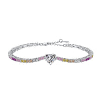 [Luxe jewelry]Delicate Romantic Heart Shape Lover Bracelet