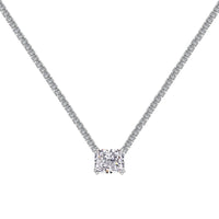 [Luxe jewelry]4.0 Carat Elegant Radiant Cut Necklace