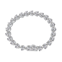 [Luxe jewelry]0.75 Carat Elegant Romantic Heart Shape Lover Bracelet