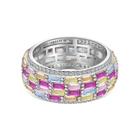 [Luxe jewelry]Radiant Colorful Radiant Cut Daily Ring