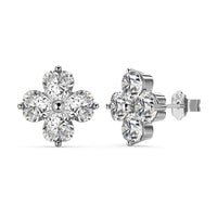 [Luxe jewelry]Four-Leaf Clover Ball Earrings