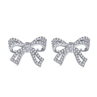 [Luxe jewelry]Dainty Bow Shape Earrings