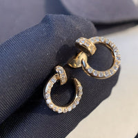 [Luxe jewelry]JUSTE EARRINGS GOLD DIAMONDS