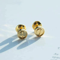 [Luxe jewelry]LOVE EARRINGS GOLD 10MM