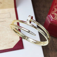 [Luxe jewelry]JUSTE BRACELET 3.5MM DOUBLE ROW DIAMOND