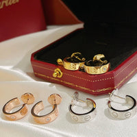[Luxe jewelry]LOVE EARRINGS 5.7MM 2 DIAMONDS