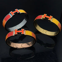 [Luxe jewelry]H BRACELET ORANGE RAINBOW CERAMIC