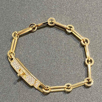 [Luxe jewelry]CHAINE BRACELET SMALL MODEL DIAMOND