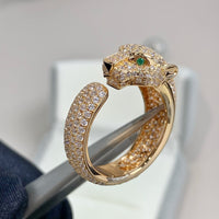 [Luxe jewelry]PANTHERE PINK GOLD DIAMOND RING