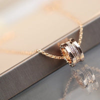 [Luxe jewelry]ZERO 1 PINK GOLD DIAMOND NECKLACE