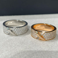[Luxe jewelry]LIENS EVIDENCE  DIAMOND PAVED RING