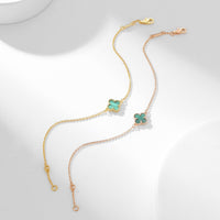 [Luxe jewelry]CLOVER BRACELET MALACHITE 1 MOTIF