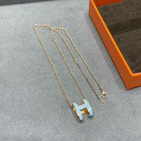 [Luxe jewelry]POP H SKY BLUE NECKLACE